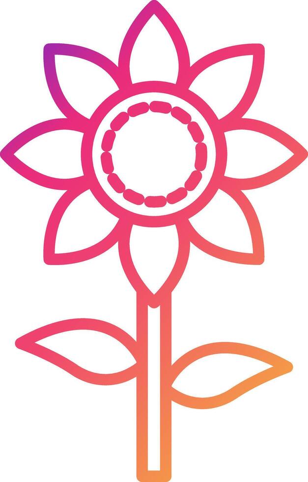 Sunflower Icon Design Symbol vector