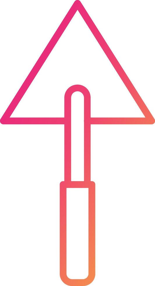 Triangular Shovel Icon Design Symbol vector