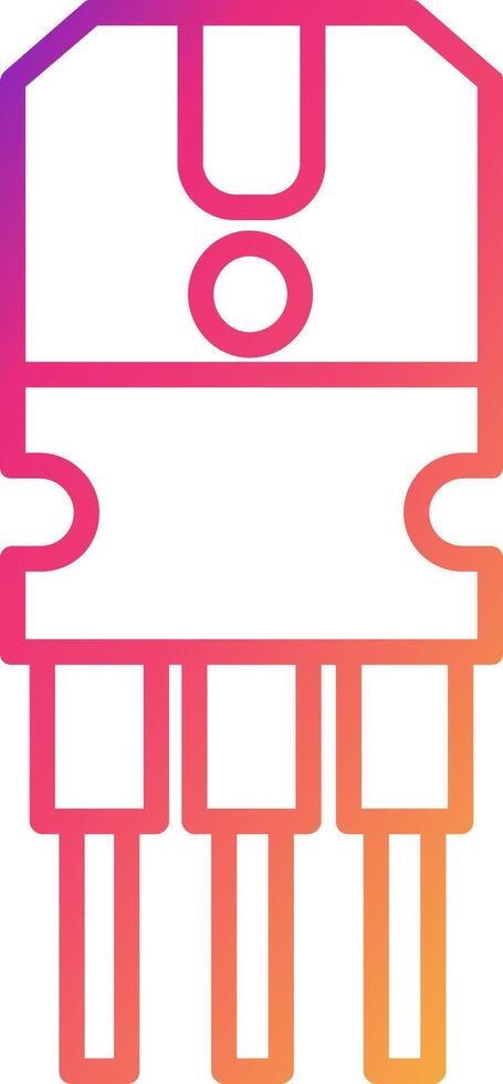 Transistor Icon Design Symbol vector