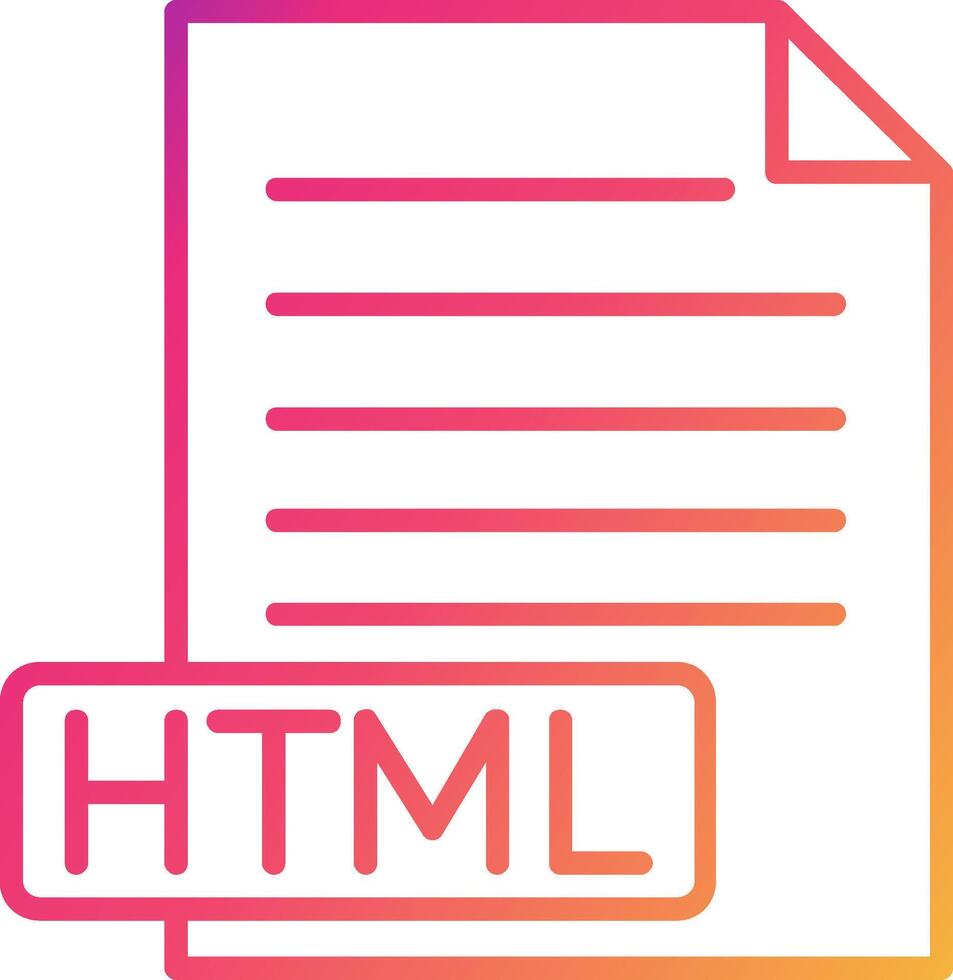 HTML Icon Design Symbol vector
