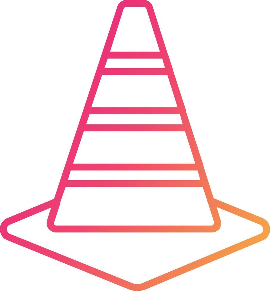 Traffic Cone Icon Design Symbol vector