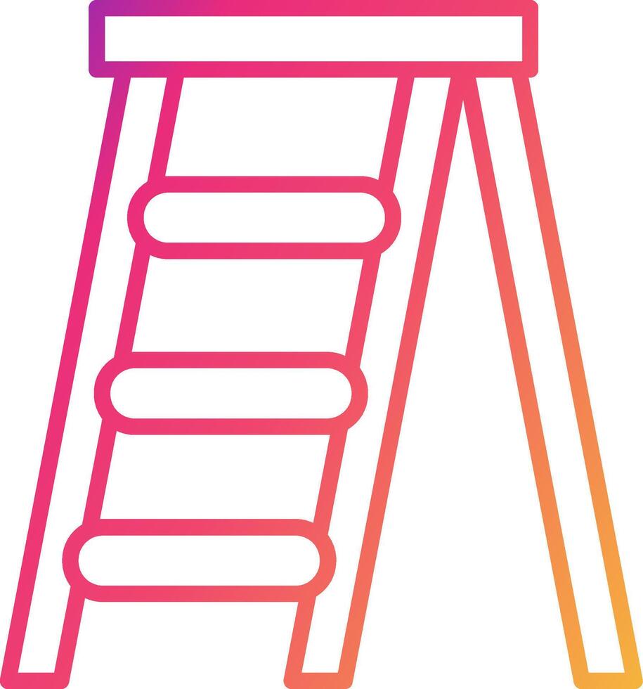 Step Ladder Icon Design Symbol vector