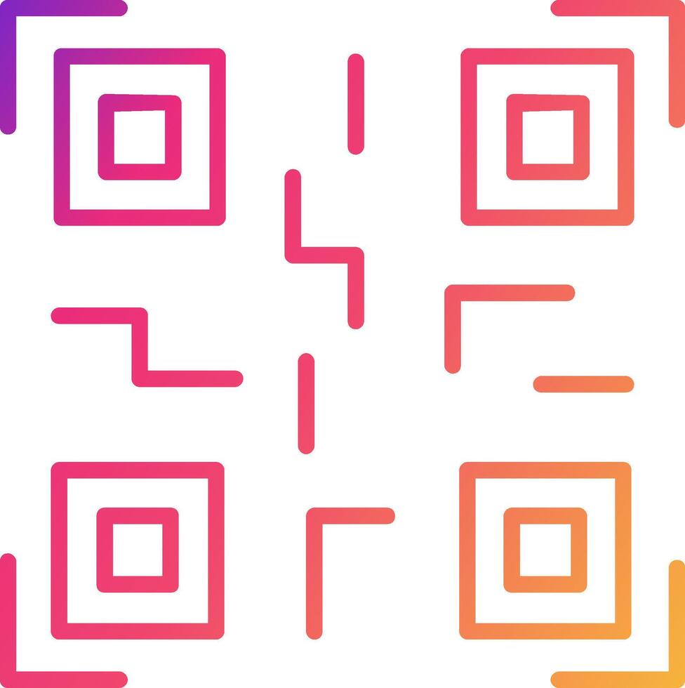 Qr Code Icon Design Symbol vector