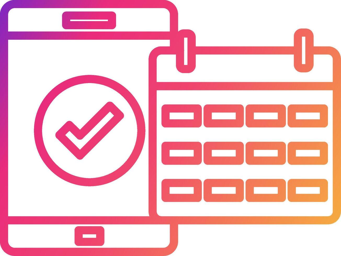 Mobile Application Icon Design Symbol vector