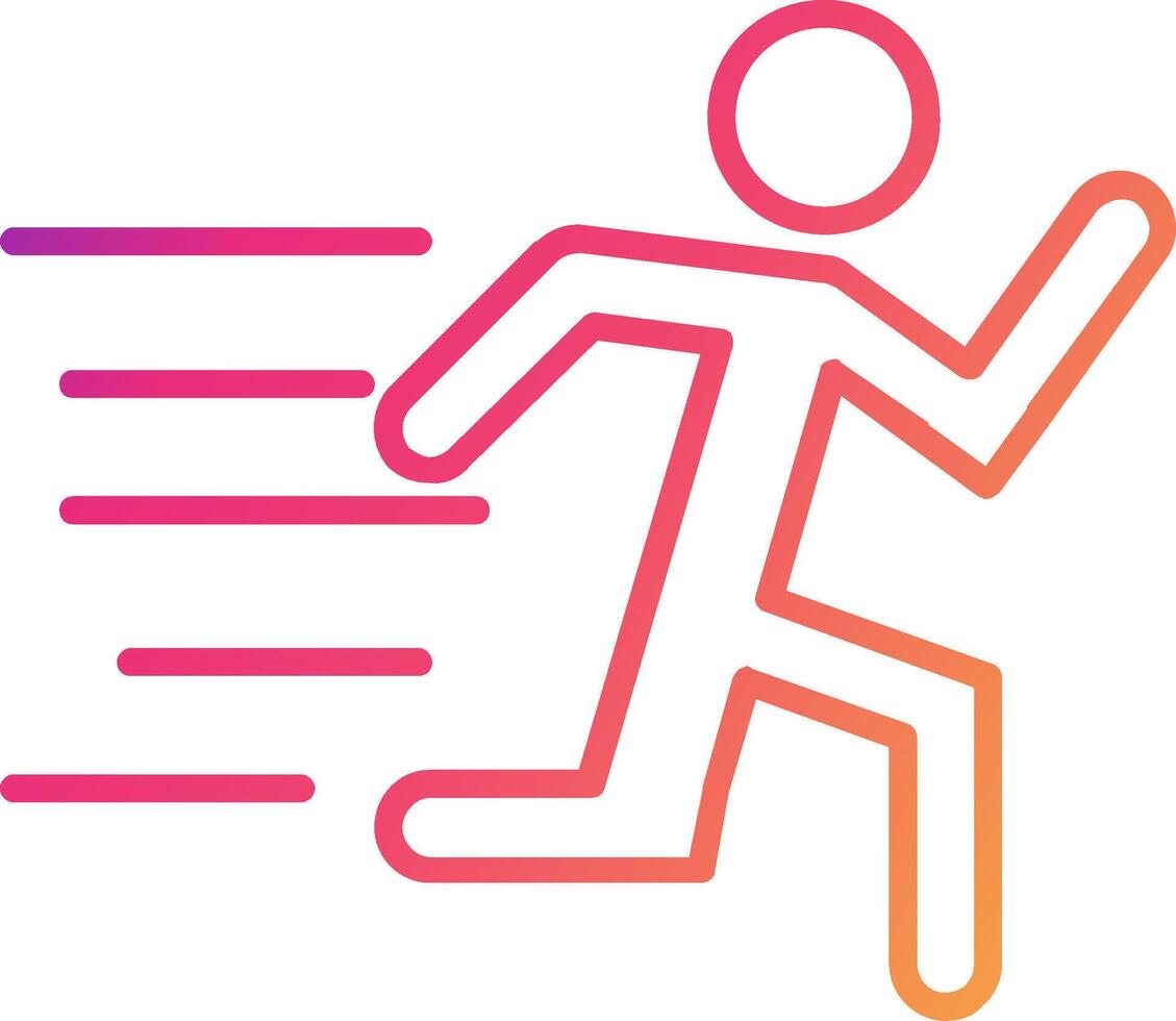 Running Icon Design Symbol vector