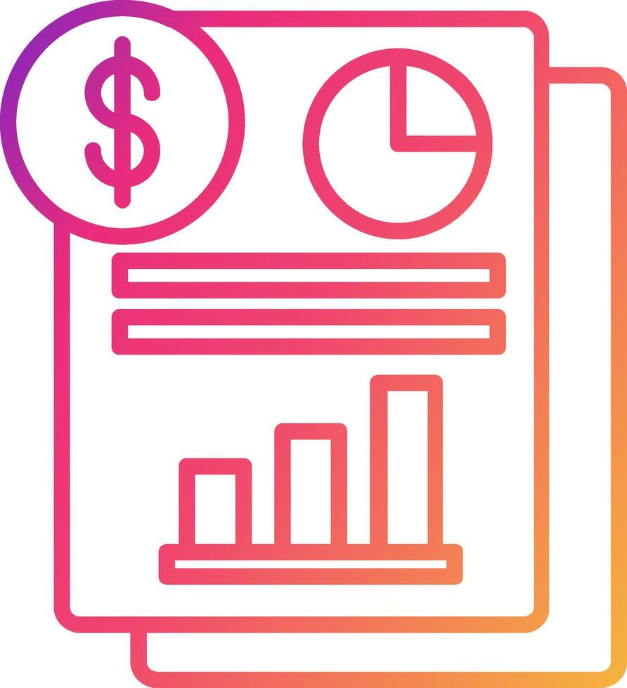 Income Statement Icon Design Symbol vector