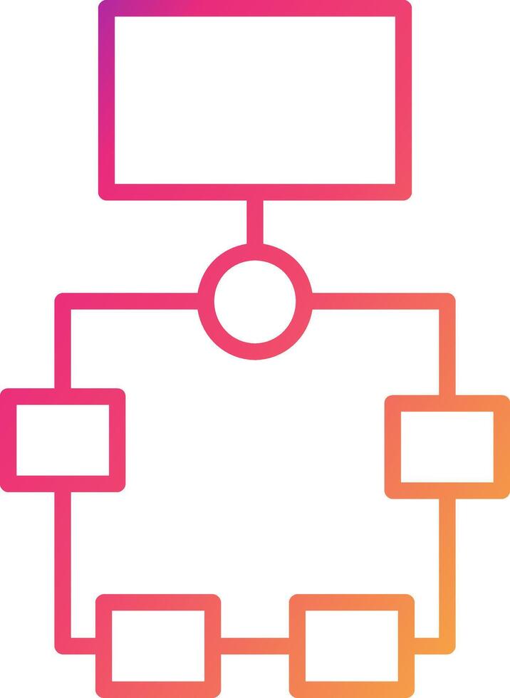 Flowchart Icon Design Symbol vector