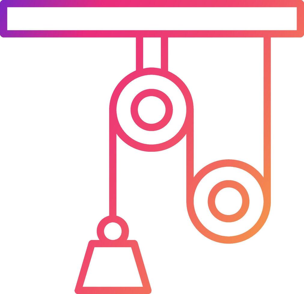 Pulley Icon Design Symbol vector