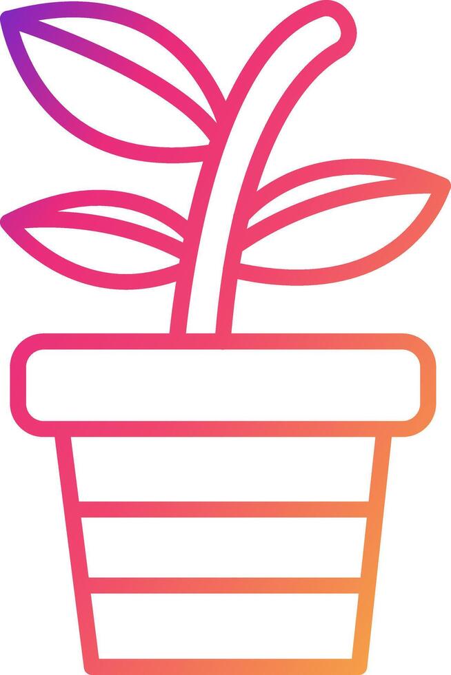 Plant Pot Icon Design Symbol vector