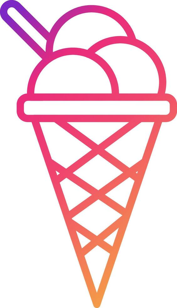 Ice Cream Icon Design Symbol vector