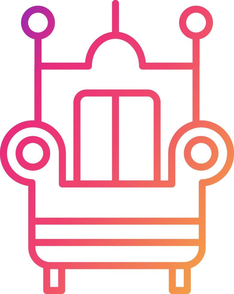 Throne Icon Design Symbol vector