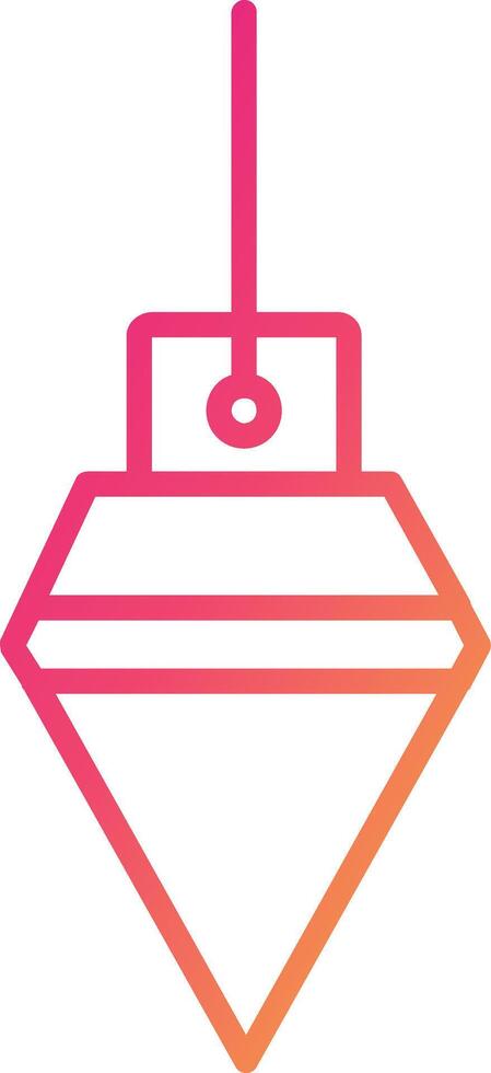 Plumb Bob Icon Design Symbol vector