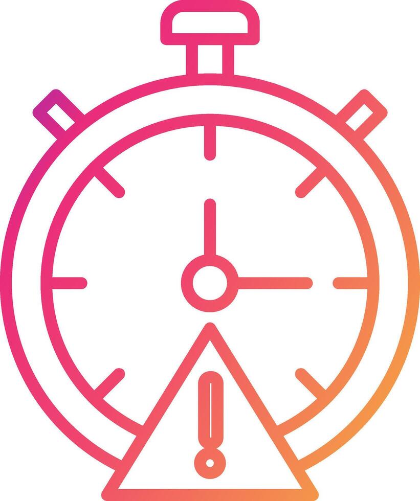 Overdue Icon Design Symbol vector