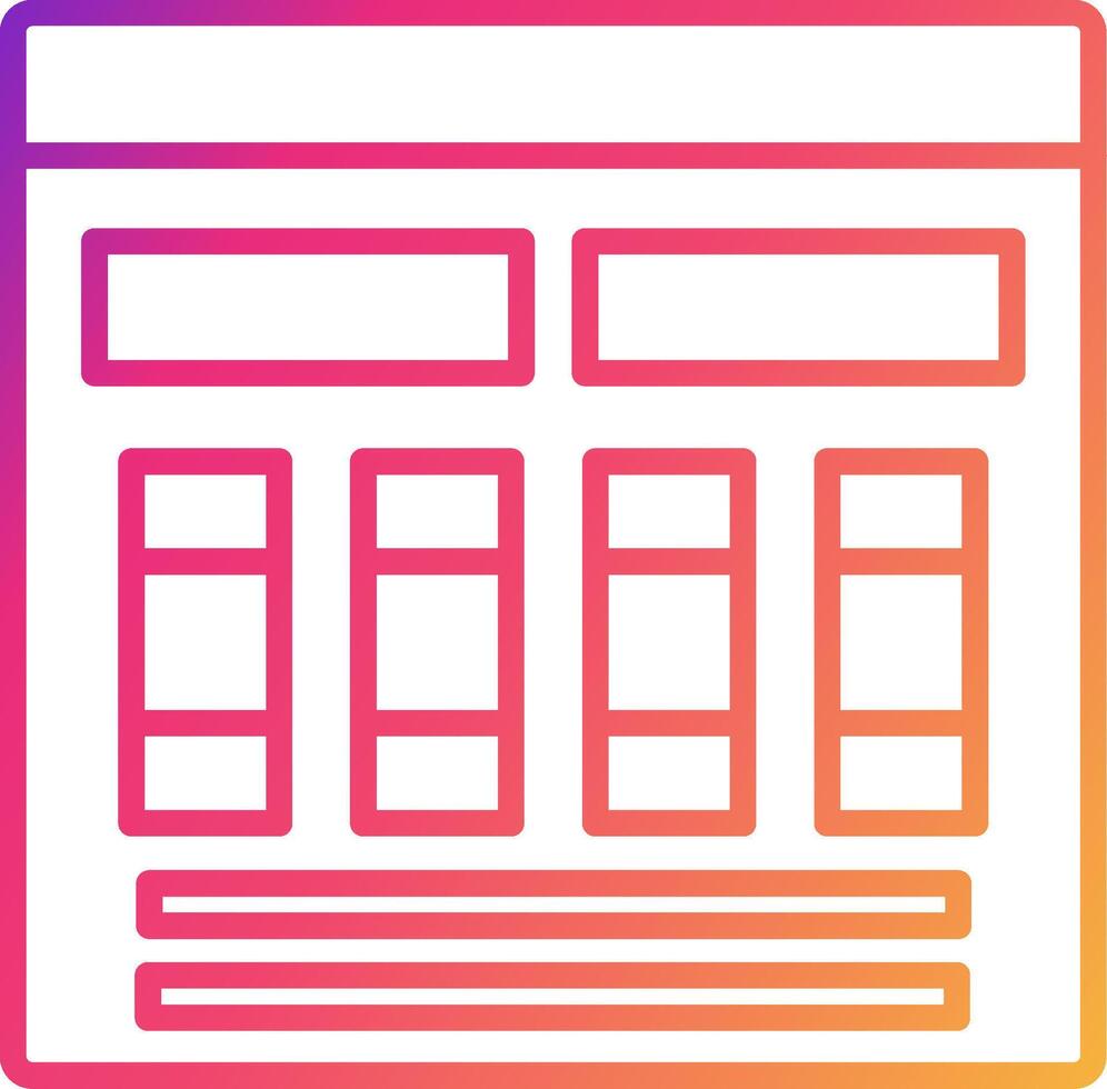 Mood Board Icon Design Symbol vector