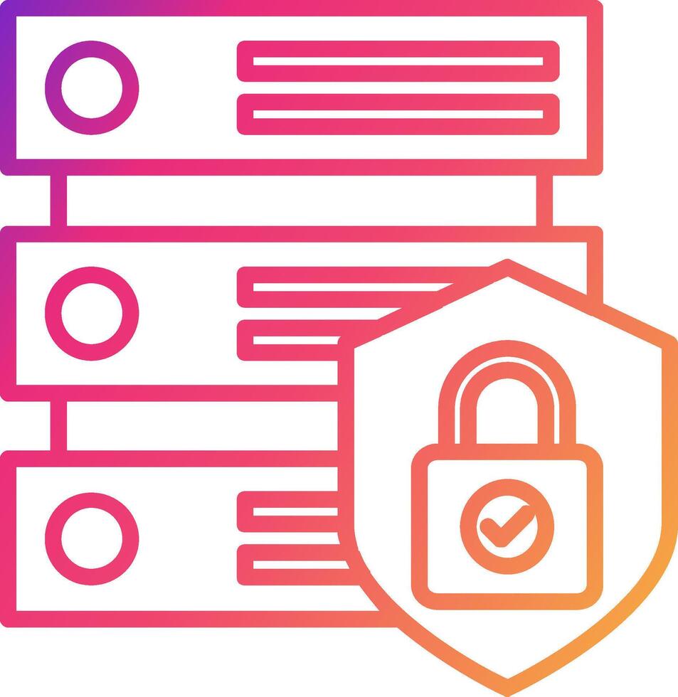 Database Icon Design Symbol vector