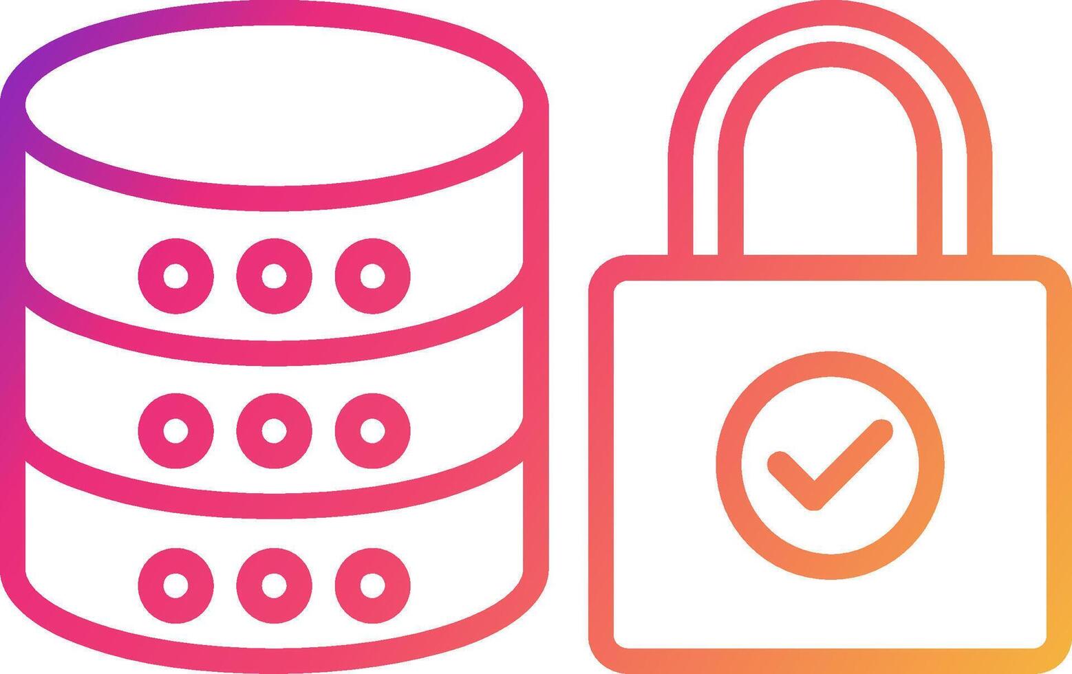Database Icon Design Symbol vector