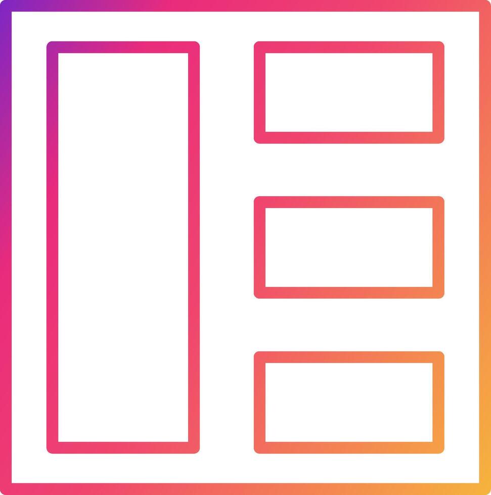 Grid Icon Design Symbol vector