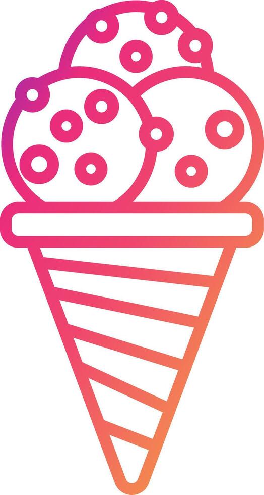 Ice Cream Cone Icon Design Symbol vector