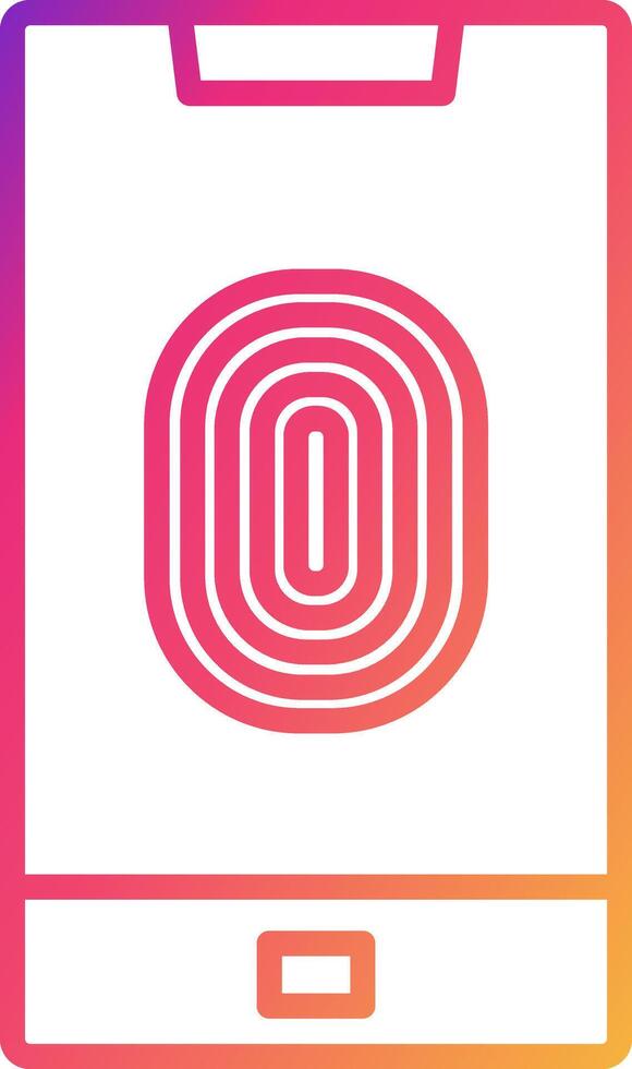 Fingerprint Icon Design Symbol vector