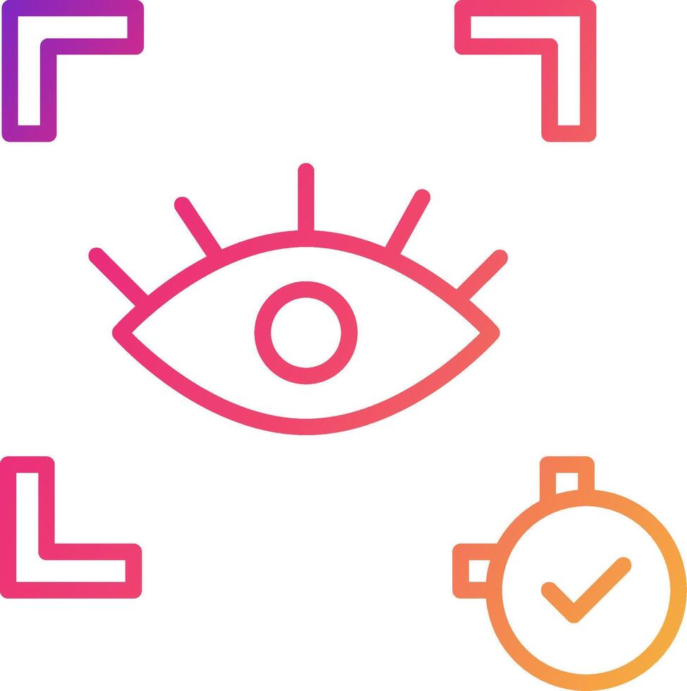 Eye Recognition Icon Design Symbol vector