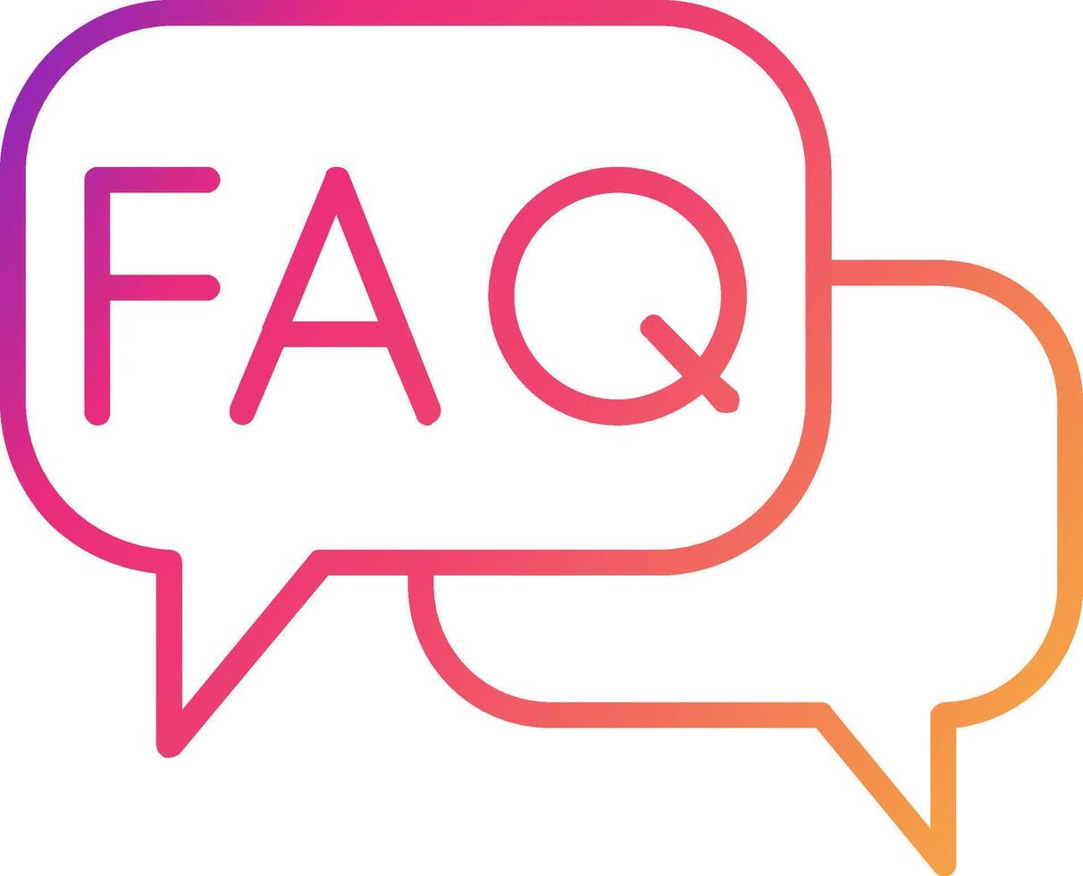 Faq Icon Design Symbol vector