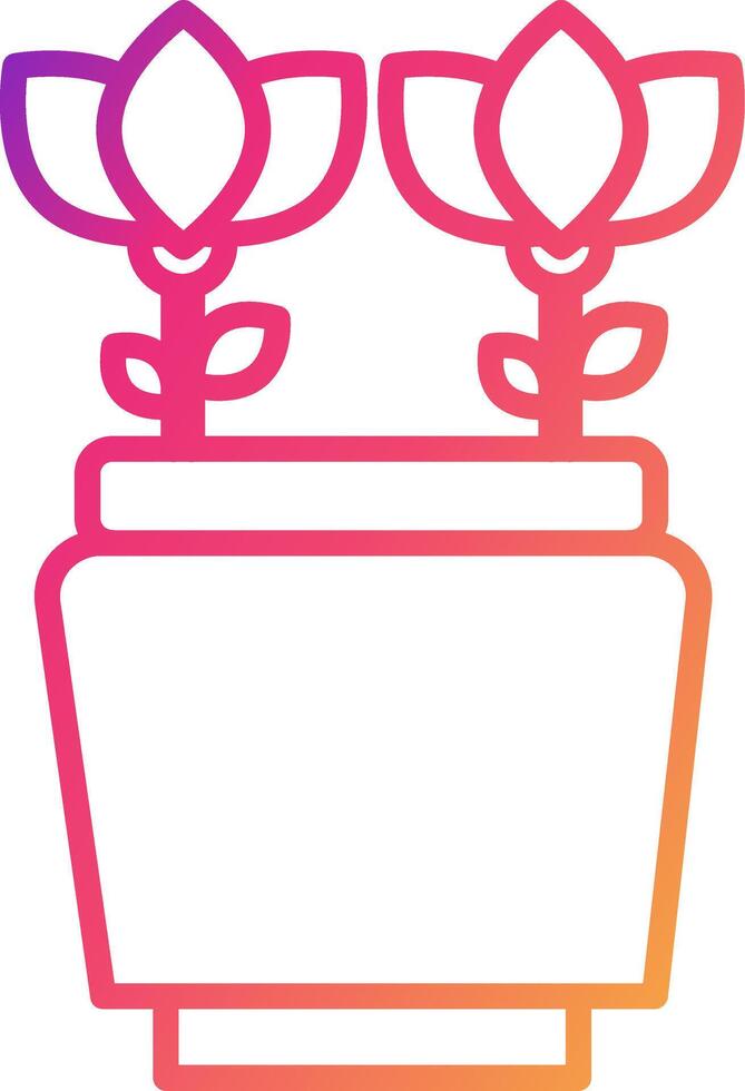 Flower Pot Icon Design Symbol vector