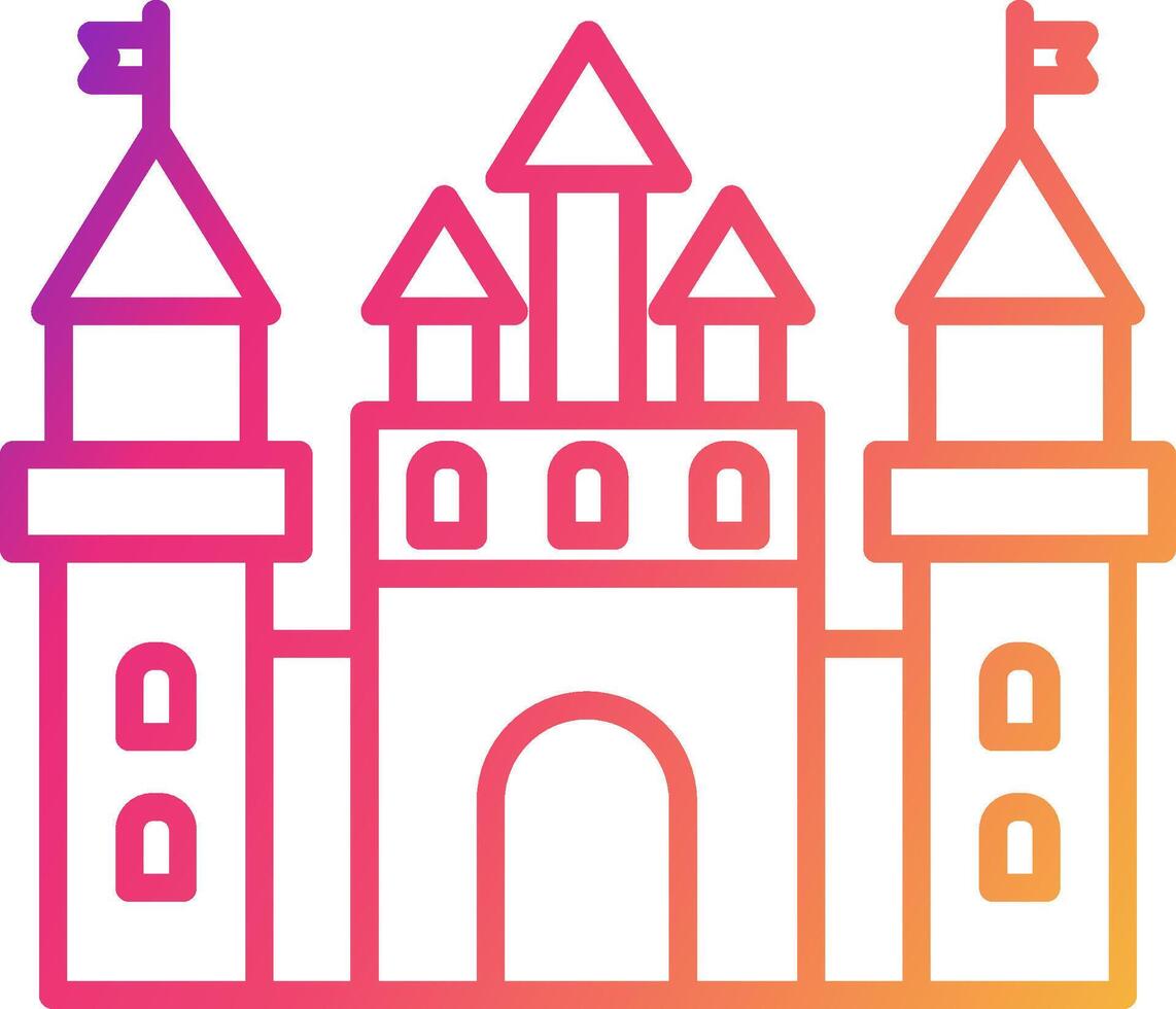 Castle Icon Design Symbol vector