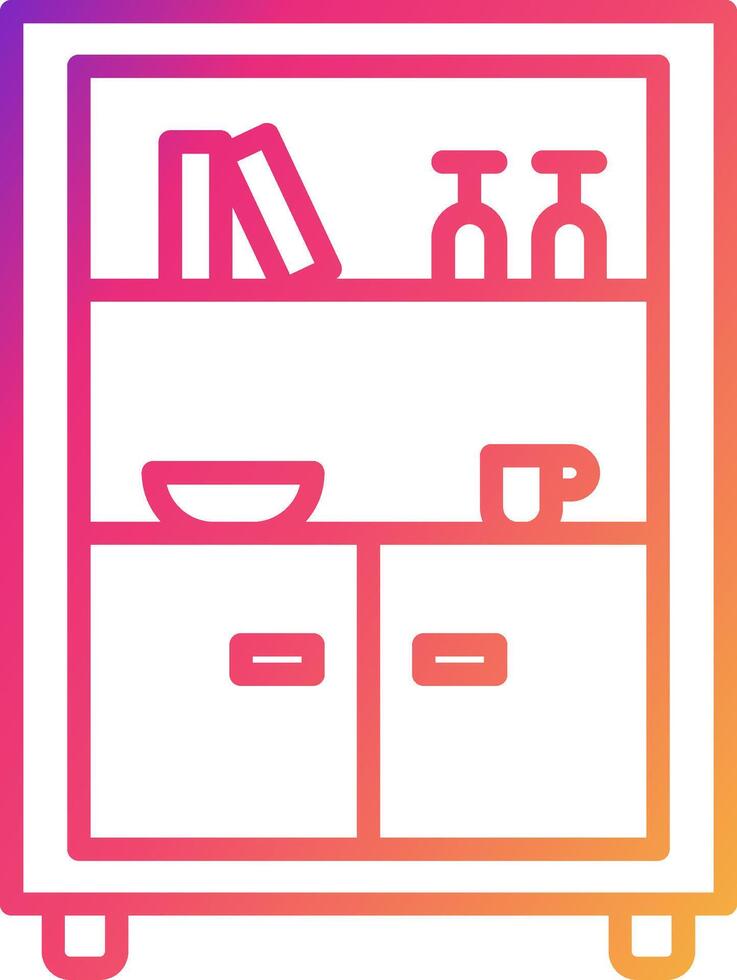 Display Case Icon Design Symbol vector