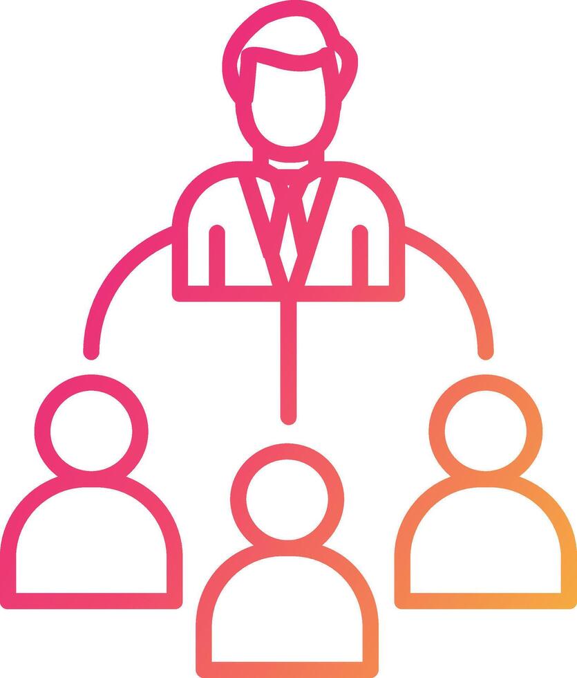 Delegate Icon Design Symbol vector
