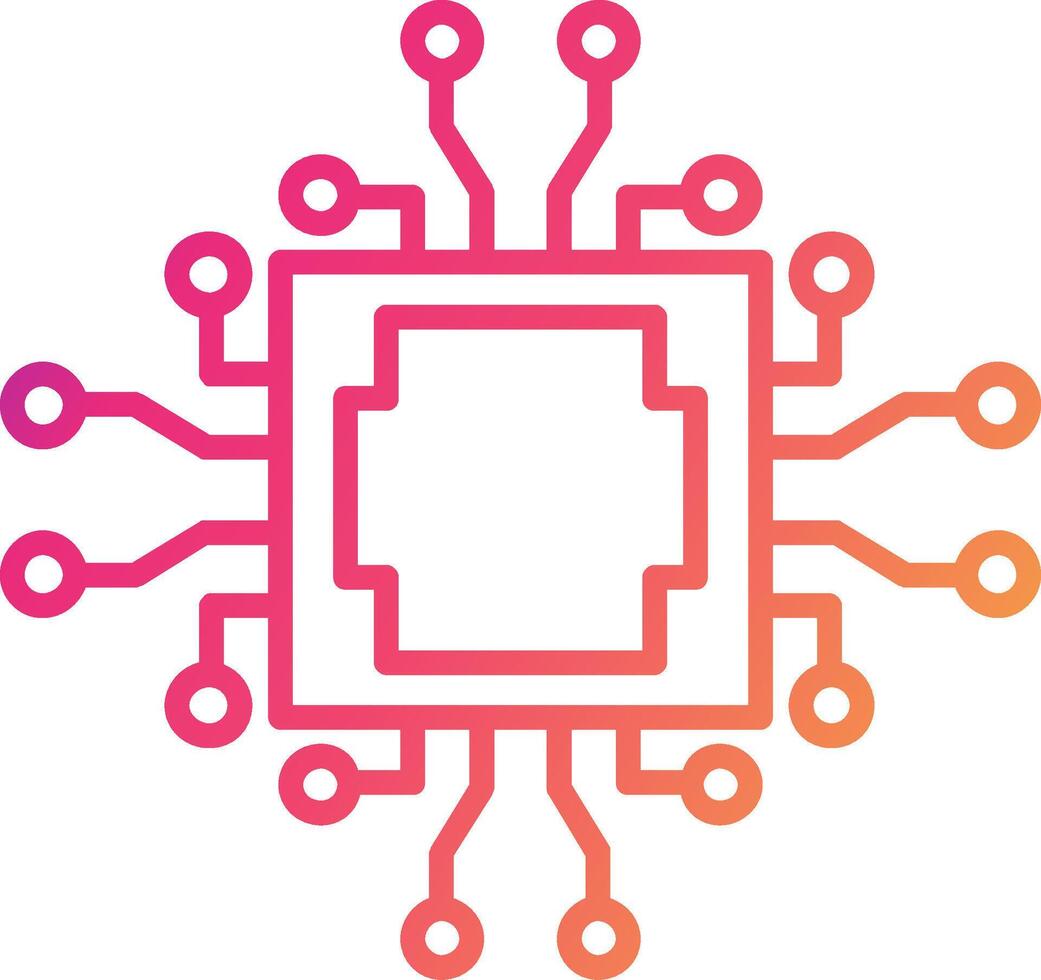 Cpu Icon Design Symbol vector