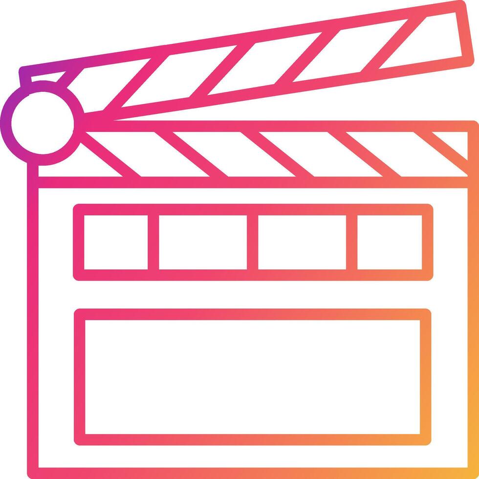 Clapperboard Icon Design Symbol vector