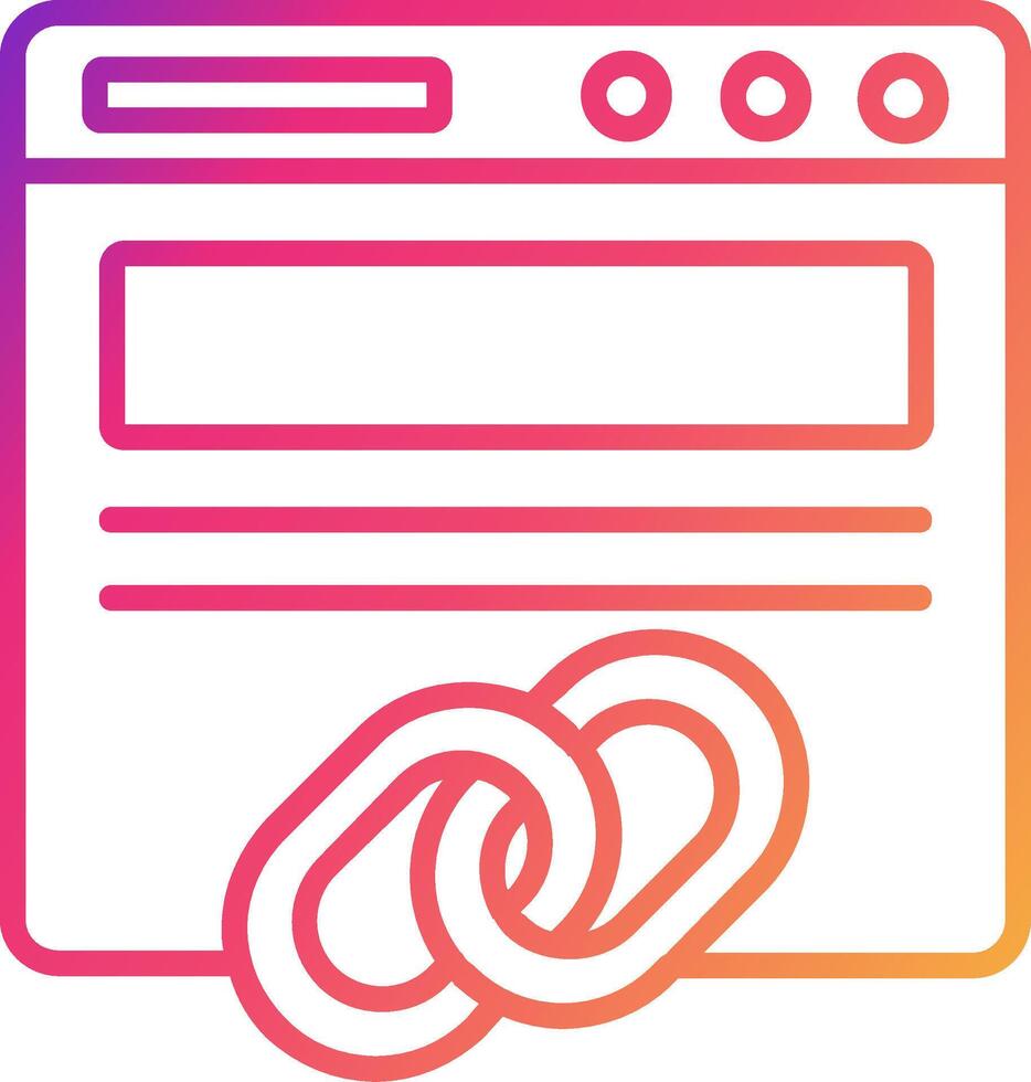 Backlinks Icon Design Symbol vector