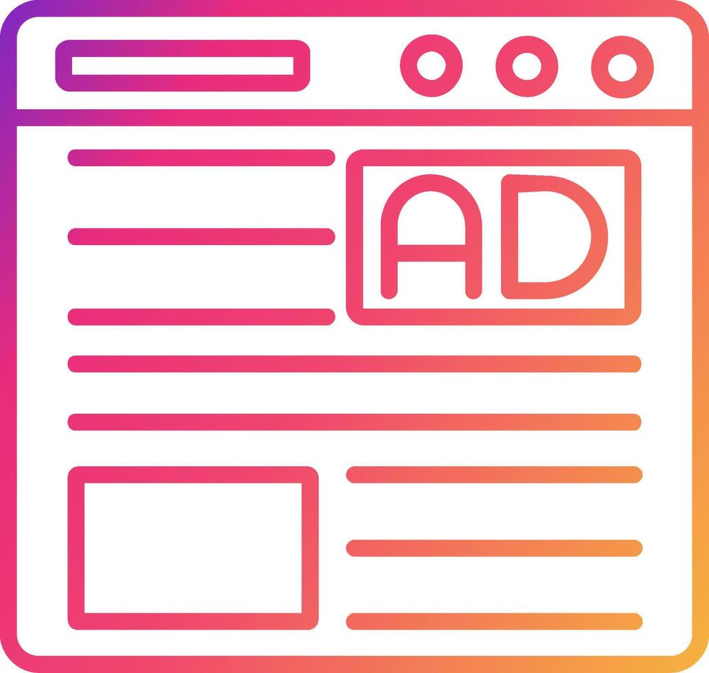 Advertisement Icon Design Symbol vector