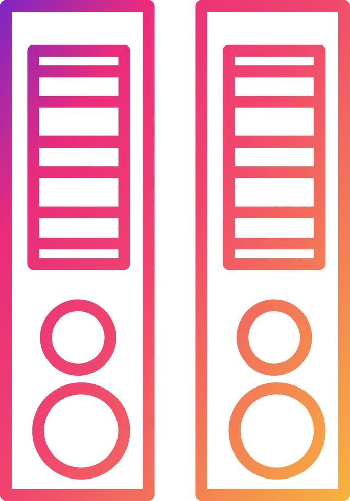 Binder Icon Design Symbol vector