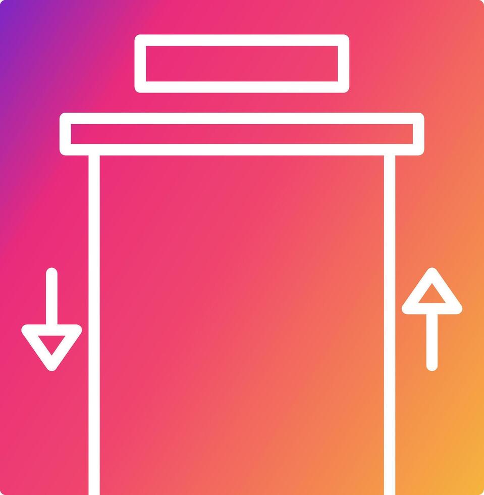 Elevator Icon Design Symbol vector