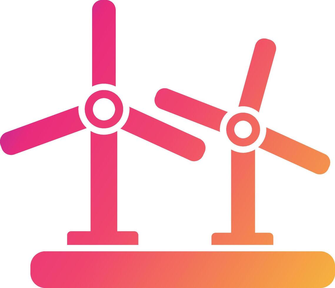 Wind Turbine Icon Design Symbol vector