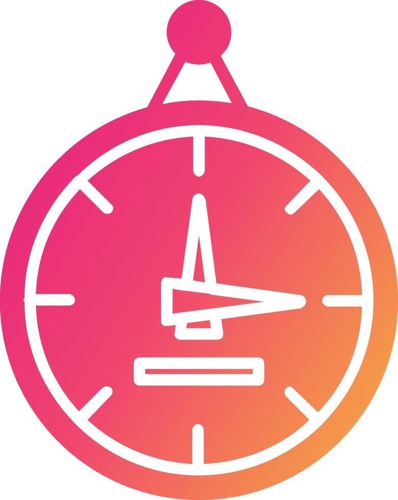 Wall Clock Icon Design Symbol vector