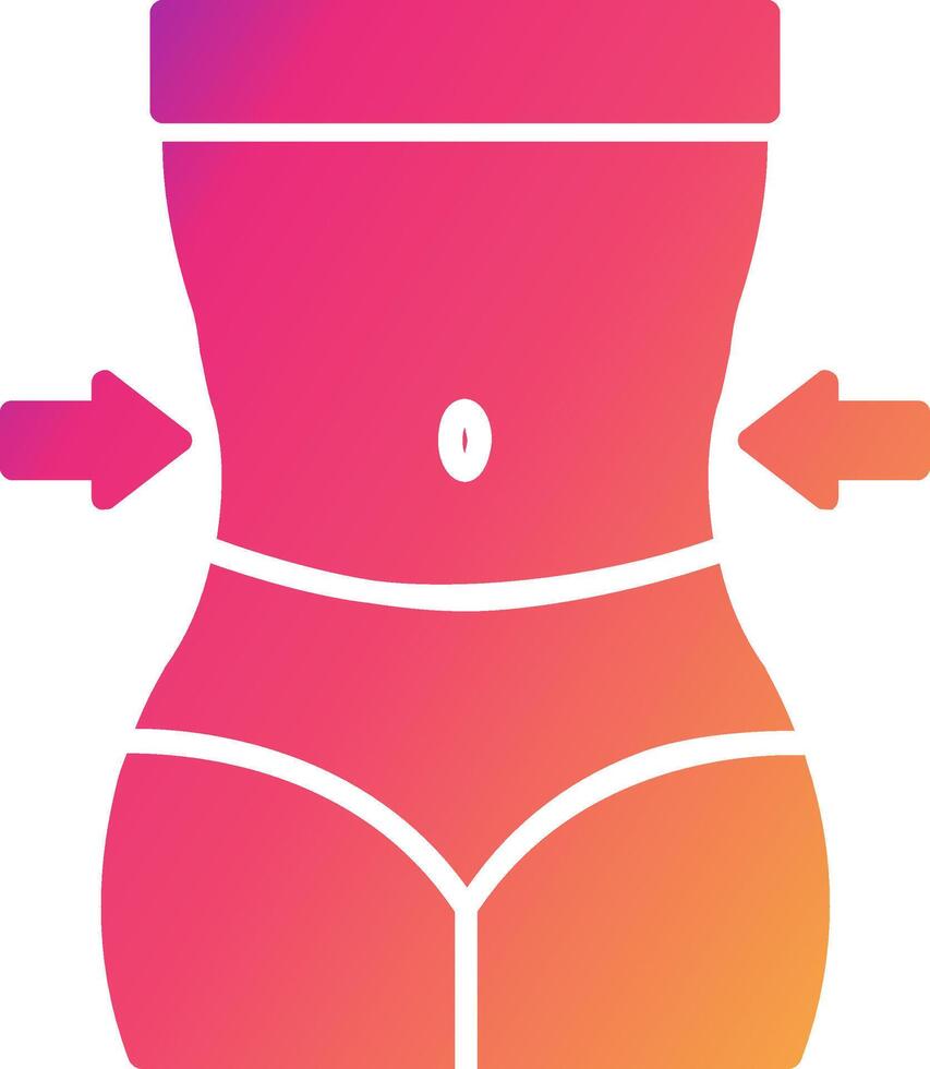 Waist Icon Design Symbol vector