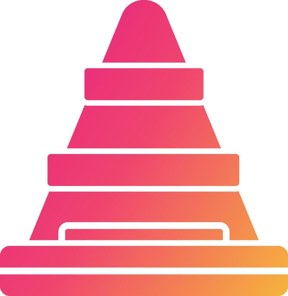 Traffic Cone Icon Design Symbol vector