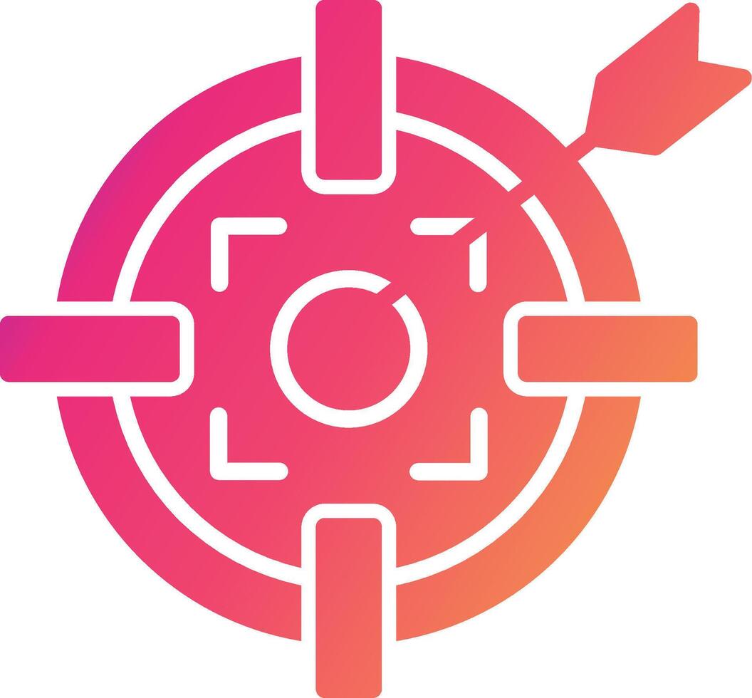 Target Icon Design Symbol vector