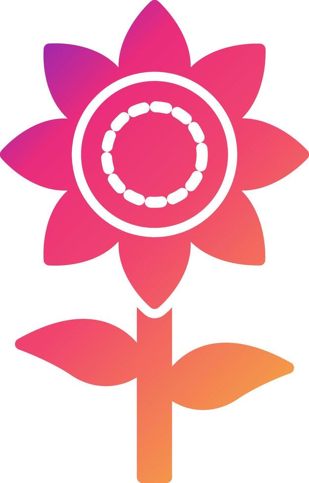 Sunflower Icon Design Symbol vector