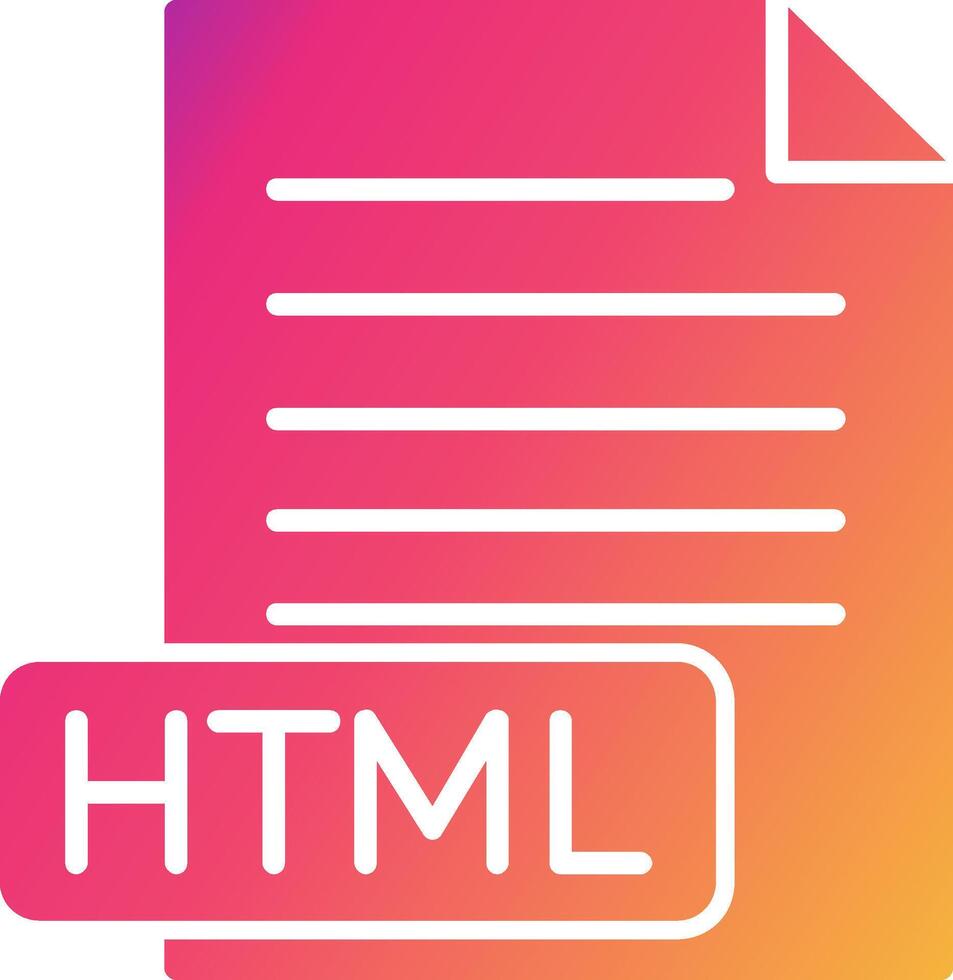 HTML Icon Design Symbol vector
