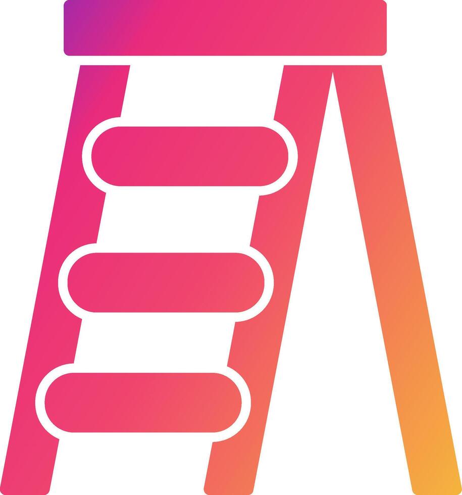 Step Ladder Icon Design Symbol vector