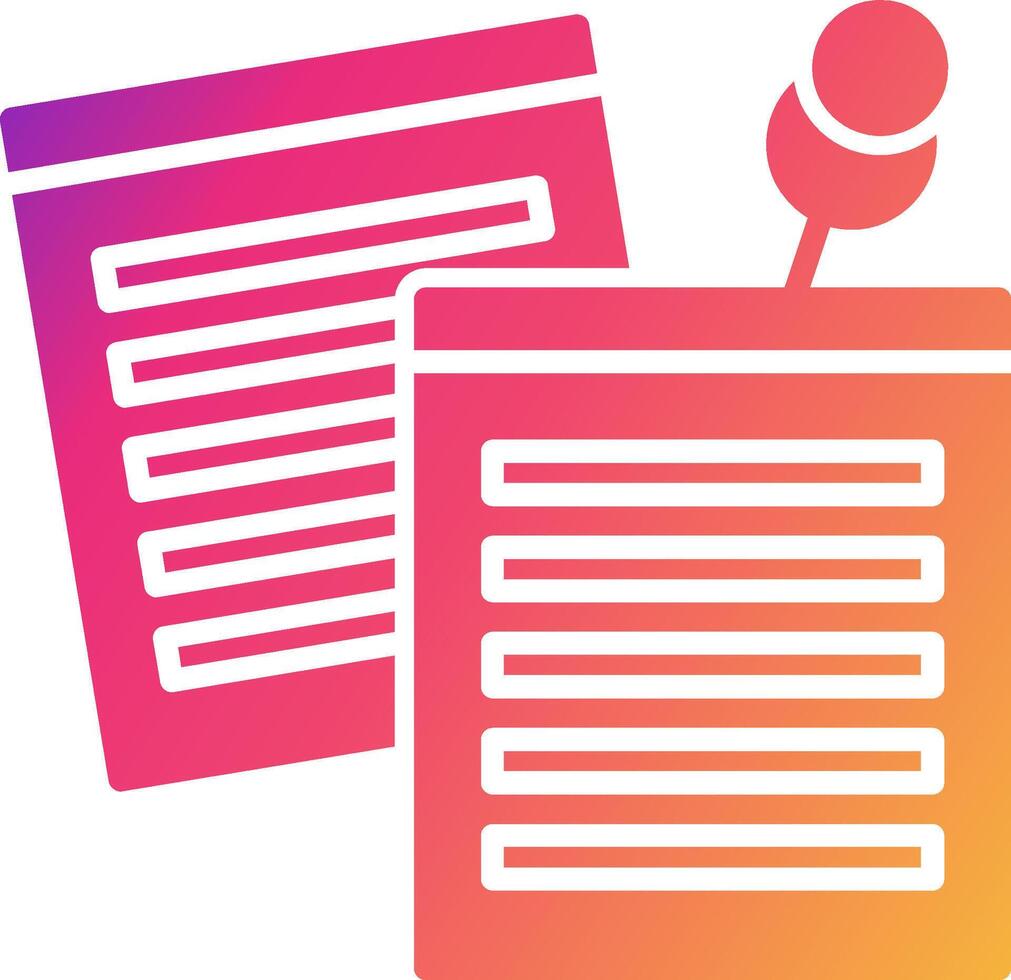 Sticky Notes Icon Design Symbol vector