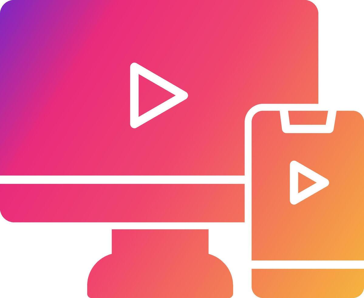 Screen Mirroring Icon Design Symbol vector