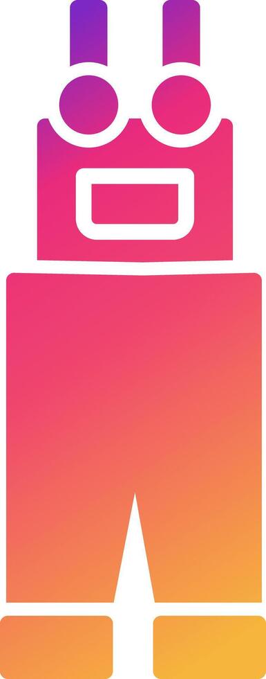 Overall Icon Design Symbol vector
