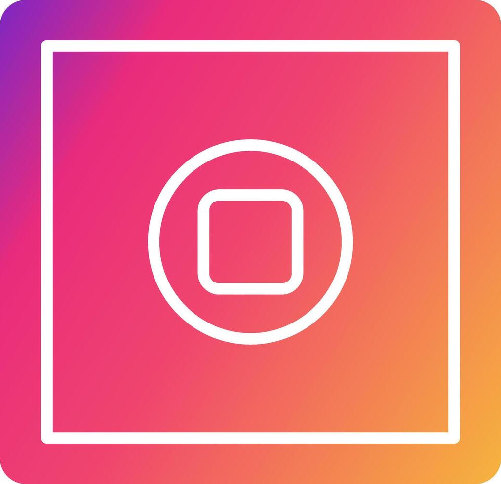 Stop Button Icon Design Symbol vector