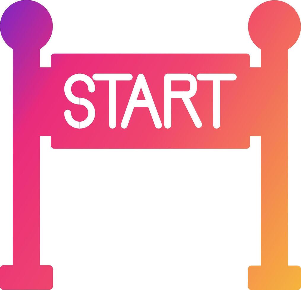 Start Line Icon Design Symbol vector