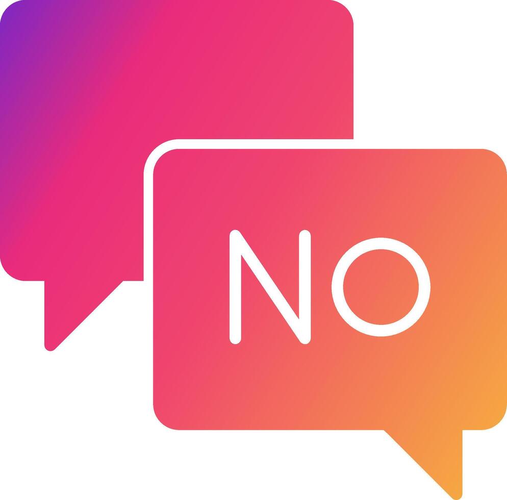 Say No Icon Design Symbol vector