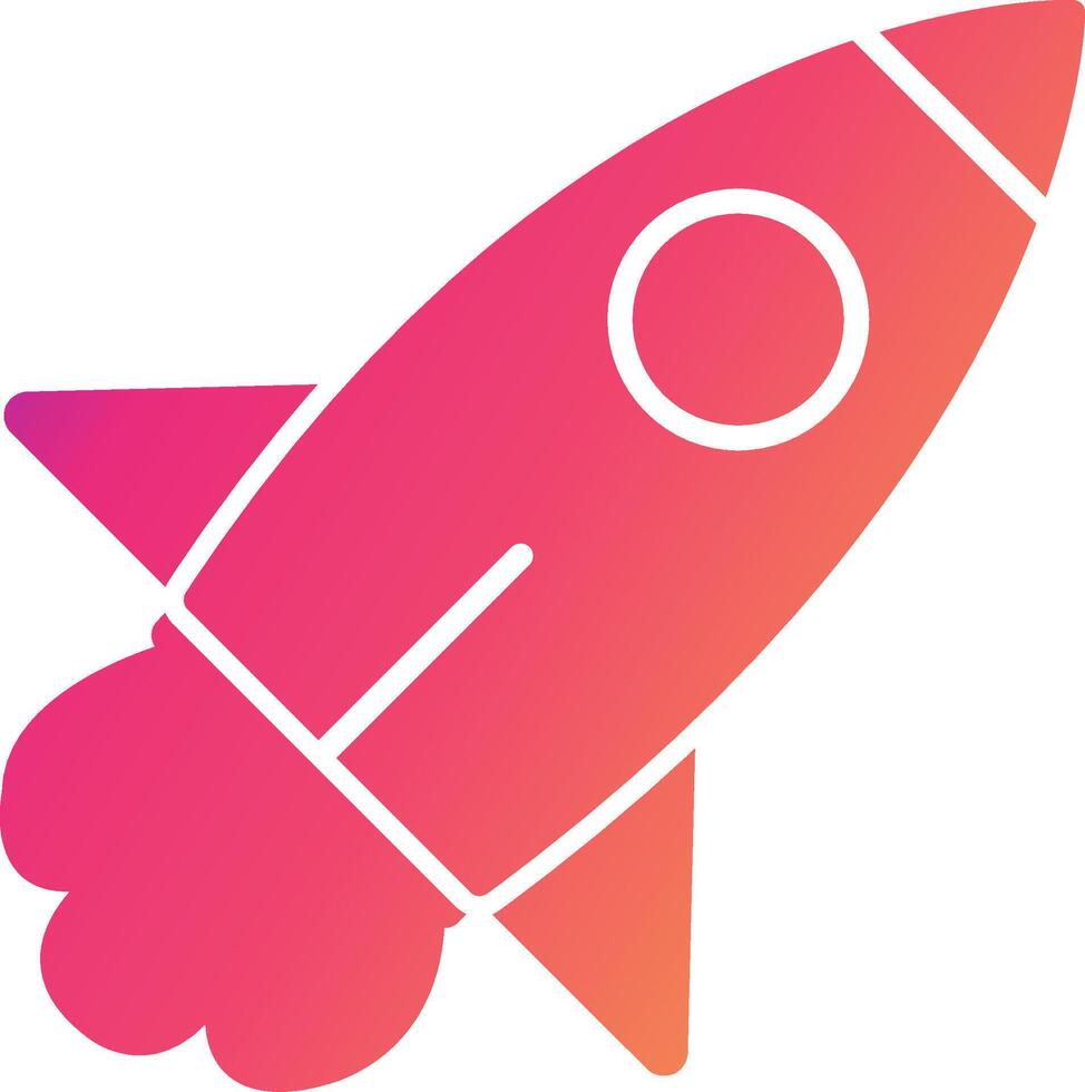 Rocket Launch Icon Design Symbol vector